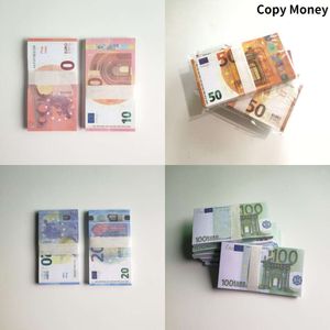 Copie Money Partys Prop Euro Dollar 10 20 50 100 200 500 Party Supplies Faux films Money Billets Play Collection Gifts Home Decoration GameQujx