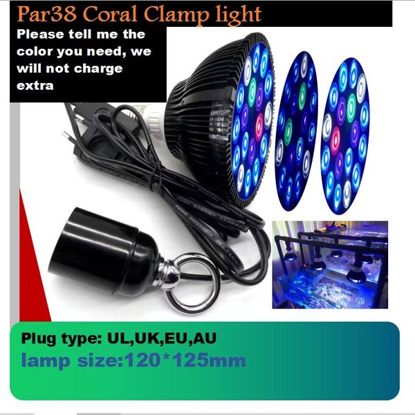 Lampe corail LED Aquarium lustre pour animaux éclairage d'éclairage de pêche à pêche