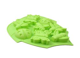 NOUVEAU DESIGNE CORADE 3D Insecte Moule de silicone Moules de gâteau à bonbons au chocolat Forme créative pour le savon ou la nourriture pour le commerce de détail7059620
