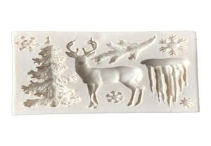 Geklasseerde nuttige kerstboom eland sneeuwvlok siliconen mal chocolade jelly bakvormige suiker ambacht gereedschap fondant cake decoreren 6135079