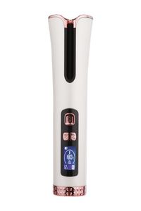 Bigoudi en céramique rotatif automatique sans fil, fer à friser Rechargeable par USB, affichage LED, température réglable, outils pour cheveux 5139774
