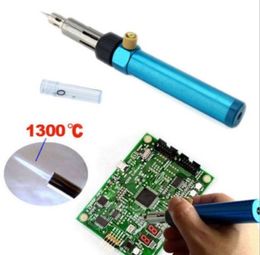 Cordless Gas Soldering Iron Gun Portable Welding Equipment Blow Torch 7ml Butane Pen 70W-100W Adjustable Flame Welding Repair Tool