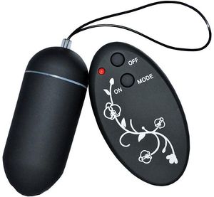 Draadloze draadloze afstandsbediening Vibrerend eier Bullet Vibrator Sex Toy Black #R91