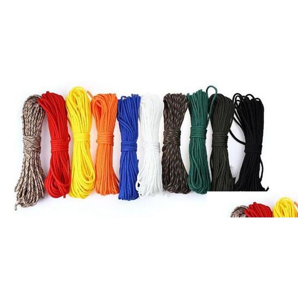 Cordons élingues et sangles 100Ft 7 brins survie Bushcraft Paracord Parachute cordon parapluie corde Cam équipement escalade d'urgence Dr Otyli