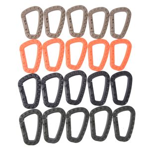 Cordons Élingues et Sangle 5Pcs Mousqueton Plastique Porte-clés Boucle D-Ring Crochet Suspendu Snap Clip Voyage Kit Escalade Mousqueton Camping En Plein Air Randonnée Outil 230603