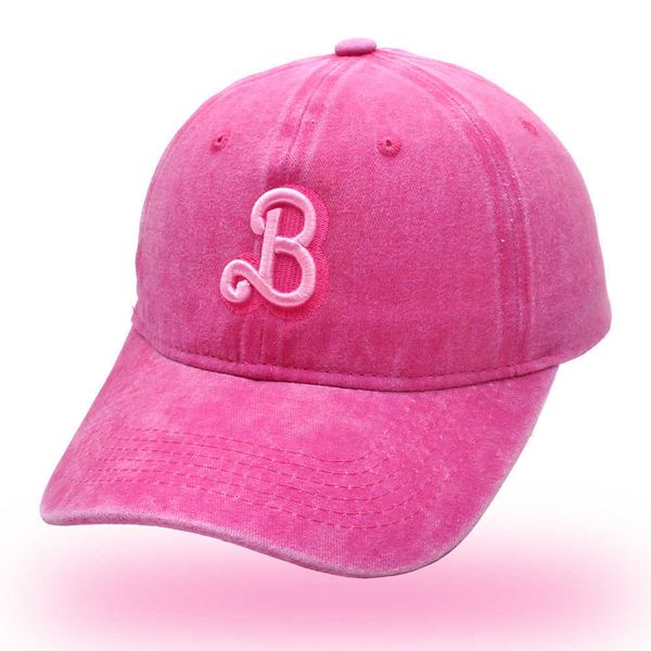 HAT B Letter Tap-Beseball Baseball Baseball Tap de verano Capaz informal de verano Q231222