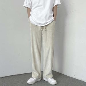 Corduroy Long Pants heren Koreaanse versie trendy ins met een gevoel van vallende, rechte casual broek met een gegolfde en knappe dweil K43 P18