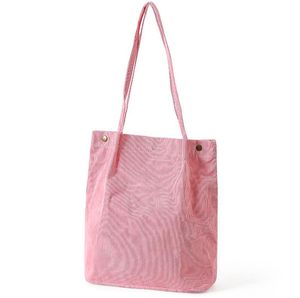 Corduroy schoudertas damestassen draagbare student kantoormedewerker draagbare canvas handtas designer tassen handtas ontwerp op maat gemaakte tas