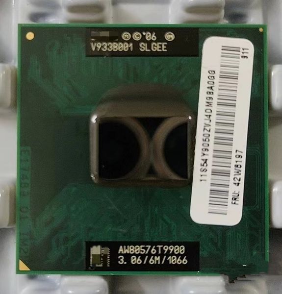 Processeur Core 2 Dual Core pour ordinateur portable, T8100, T8300, T9300, T9400, T9500, T9550, T9600, T9800, T9900, P9600, P9700, P9500, P8400, P8600, P8700, P8800, X9000