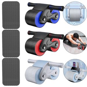 Core Abdominal Trainers Anti Slip Wheel Roller Automatique Rebond AB Pour Bras Taille Jambe Exercice avec Genoux Pad Stretch Muscle Trainer 230617