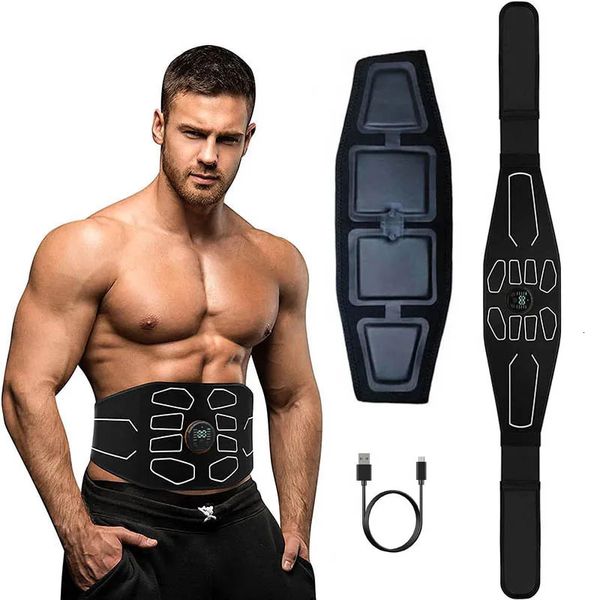 Entrenadores abdominales básicos Estimulador muscular ABS electrónico Recortadores de cintura Cinturón tonificante Fitness Cuerpo Adelgazante Masajeador Masaje para perder peso 231202