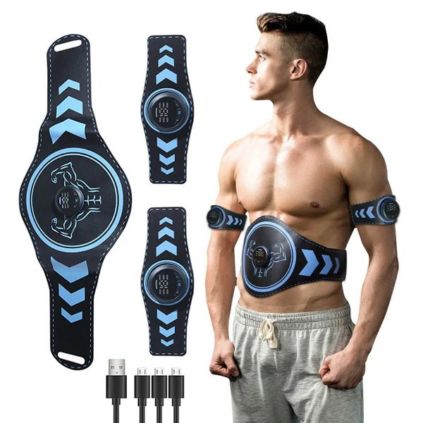 Entraîneurs abdominaux de base Stimulateur musculaire EMS Toner abdominal Entraîneur ABS Recharge USB sans fil Corps Minceur Ceinture Perte de poids Fitness Mise en forme Gym à domicile 231012