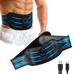 Core Abdominal Trainers EMS Vibratie Fitness Afslankriem Spierstimulator LED-display Home Gym Workout Massager Voor Mannen Vrouwen Drop 230606