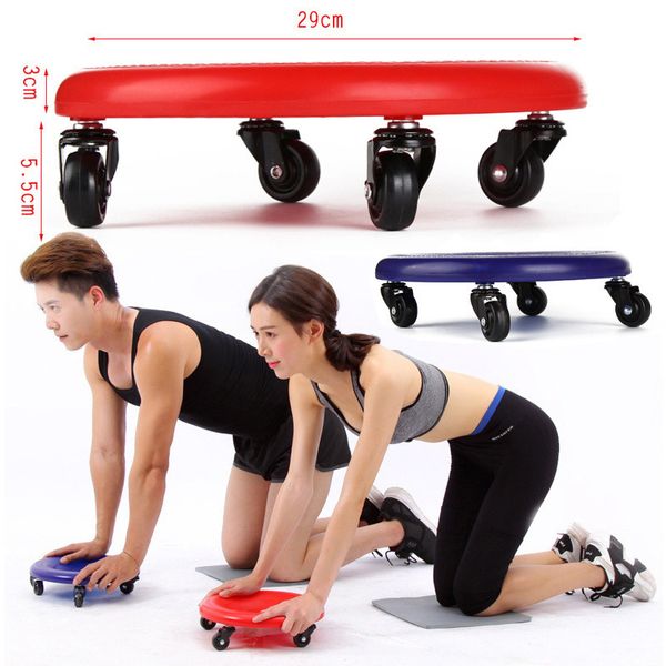 Core Abdominal Trainers Muscle Disc Fitness Quatre Roues Rouleau Équipement Coulissant Plaque Ménage Formation Style Sport Équipements 230617