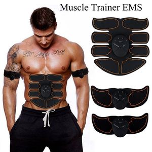 Core Abdominal Trainers Spiermassage Electro buikspieren EMS ABS Stimulator spiertrainer Gym Toning Belt Home Workout Fitness Lichaam voor armbenen 230617