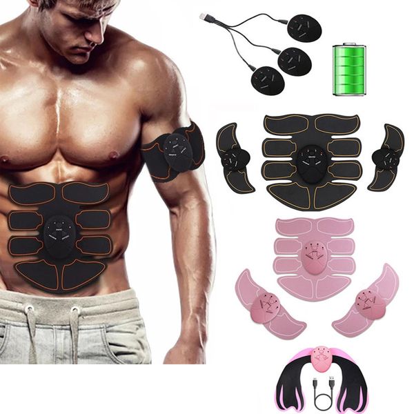 Core Abdominal Trainers USB Recharge EMS Hips Trainer Stimulateur Musculaire Vibration Corps Minceur Masseur Fitness Perte de Poids Unisexe Dropship 230801