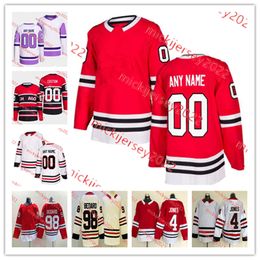 Corey Crawford Jersey 20 Brandon Saad 2 Duncan Keith 19 Jonathan Toews 88 Patrick Kane 89 Andreas Athanasiou Jerseys de hockey cosidos personalizados para hombres jóvenes