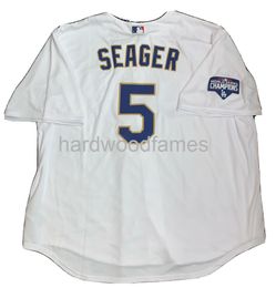 Corey Seager World Series Champions Gold Jersey Point personnalisé N'importe quel numéro de nom XS-5XL 6XL