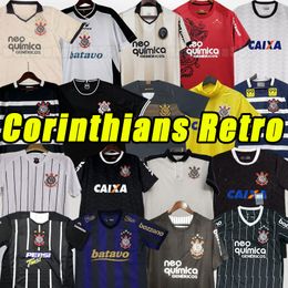 Corinthische voetbaltruien Retro 100 -jarig jubileum Paulista 2008 09 10 11 12 Home Witte mannen Uniformen Corinthisch klassiek voetbalshirt 13 14 15 16 18 19 2000