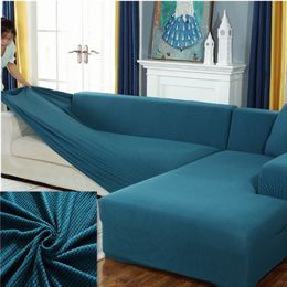 Housse de canapé universelle en forme de L, grains de maïs, utilisée pour les meubles de salon, housse élastique pour chaise longue, housse de canapé d'angle 320F