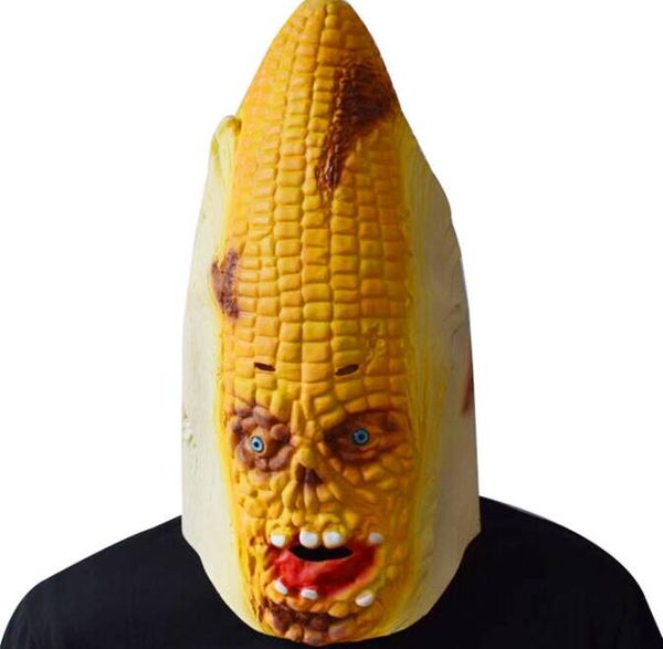 Monstre de maïs pleine tête masque effrayant adulte réaliste Laetx fête masque Halloween déguisement fête mascarade masques Cosplay Costume
