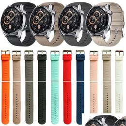 Coussins de bord d'angle 22 mm STRAP pour Dizo Watch D R Talk / Watch2 Sports Watch Bands OnePlus One Plus Sport Sport Bracelet Drop Livrot B Otih5