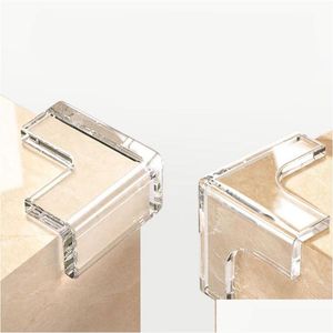 Coussins de bord d'angle OC K001 Baby Safety Corner Edge Table transparente Soft Transparent Angle Collision Angle NBR Pâte protectrice Regar Art Dhkrg