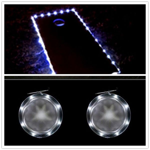 Cornhole LED Board Lights 2 pcs par setand 2 pcs cornhole edge lights 5 couleurs pour Bean Bag Toss Cornhole Games219o