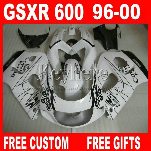 Kit de carenado Corona Extra para SUZUKI SRAD GSXR600 96 97 98 99 00 GSXR750 carenados blanco gsxr 600 750 1996 1997 1998 1999 2000 8J4F277P