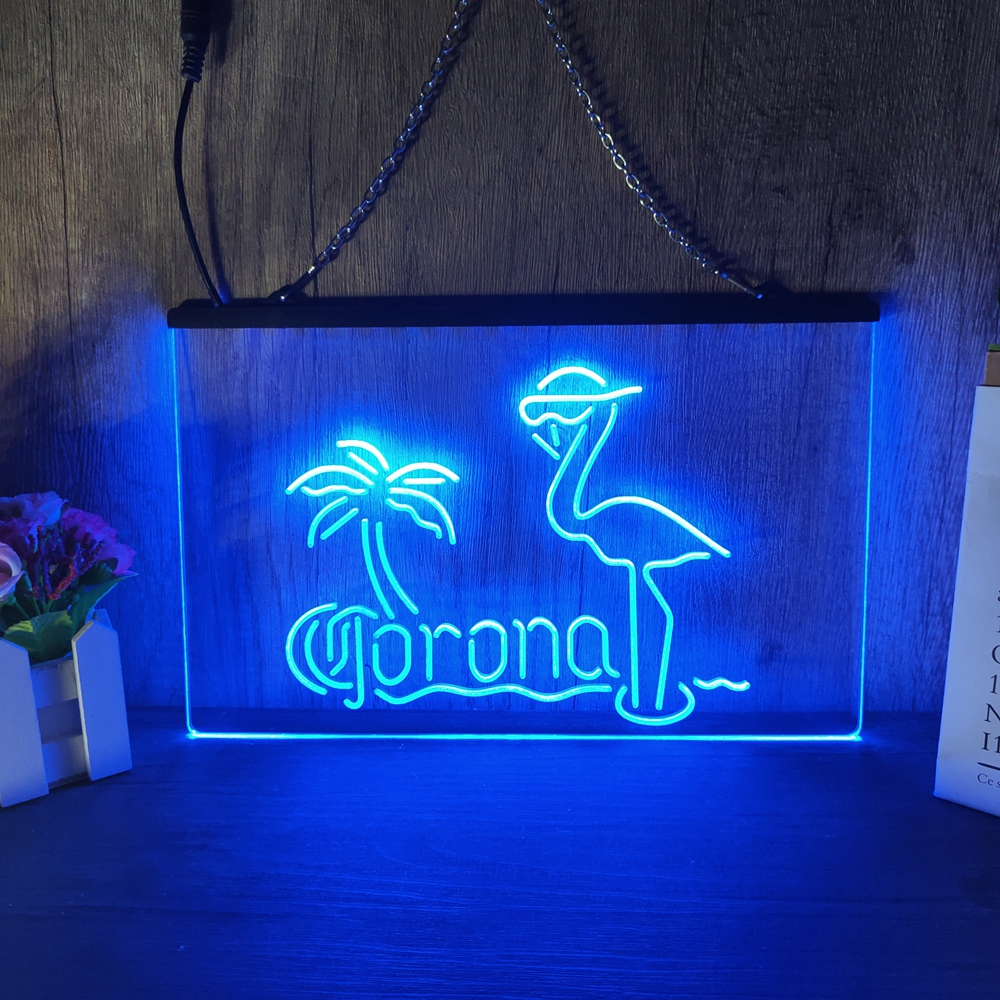 Corona extra led neon tecken hem dekor nyår vägg bröllop sovrum 3d nattljus
