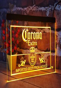 Corona mexique bière bar pub club 3d signes led néon signe décoration de la maison artisanat 7737199