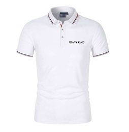 Style correct Man Designers Vêtements T-shirts pour hommes Polos Chemise 2024 Marques de mode BOS Summer Business Casual Sports T-shirt Courir en plein air à manches courtes Sportswear379