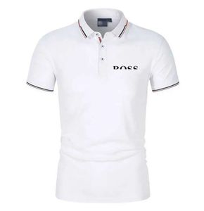 Style correct Man Designers Vêtements T-shirts pour hommes Polos Chemise 2024 Marques de mode BOS Summer Business Casual Sports T-shirt Courir en plein air à manches courtes Sportswear1234