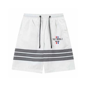 Version correcte du pantalon de plage Shorts sportifs tendance pour hommes couples d'été pur coton capris mo-repos