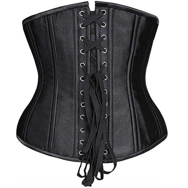 Corset Bustier Underbust Top 20 en acier en spirale en acier bondé sexy aux femmes de la taille gothique de la taille gothique de la taille gothique