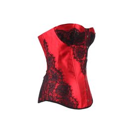 Corset Top Sexy Bustier Women Vintage Flower Lace Exotic kostuum Gothic Lingerie Plus Size Korsett Korse Corselet