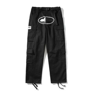 Corte pantalones de diseñador pantalones para hombre American Hip Hop Ropa de trabajo retro Pantalones cargo hombres Moda Pantalones de chándal sueltos