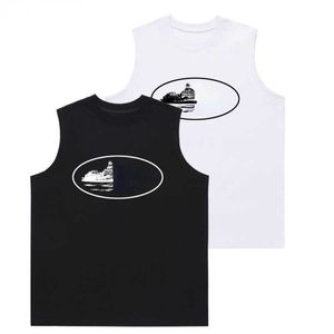 Corte designer t-shirt heren sportvest zomer mouwloos t-shirt Gedrukt mannen Hip Hop pullover tee oversize tanktop