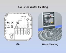 Corui Tuya WiFi Ewelink Thermostat intelligent pour chauffage au chauffage à eau à gaz Contrôleur de température de plancher électrique Google Home Alexa