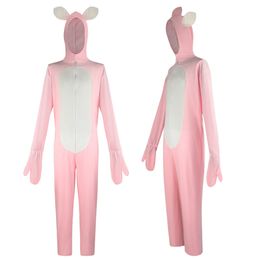 Cos Halloween Stage accessoires rose rabbit animal adulte pamas cosplay performance costume jouer tume