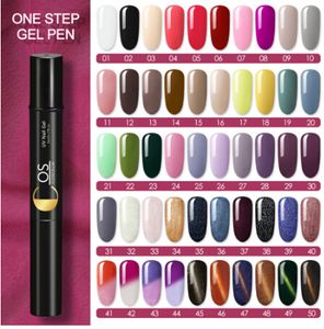 Nail Gel 3 in 1 Vernis Pen Glitter Eén stap Pools Eenvoudig te gebruiken UV-lak Geen behoefte aan de basis van de basis