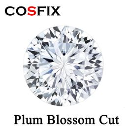 COSFIX Groothandel I losse Edelstenen Pruimenbloesem Geslepen VVS GRA Synthetische Diamant voor Sieraden Maken 240106