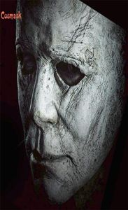 Cosmask Halloween Michael Myers Mask Trick or Treat Studio Party Halloween Mike Mel White Full Head Latex Mask 2009294139873