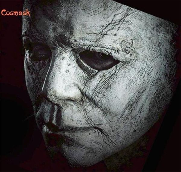 Cosmask Halloween Michael Myers Mask Trick or Treat Studio Halloween Party Mike Mel White Full Head Latex Mask 2009296966511