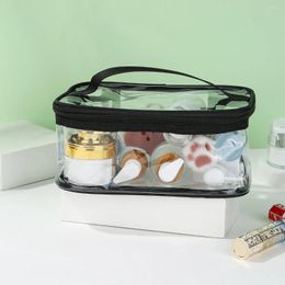 Bolsas de cosméticos 1 PC impermeable claro maquillaje de viaje bolsa de lavado de inodoro bolsa de PVC organizador con cremallera para mujeres