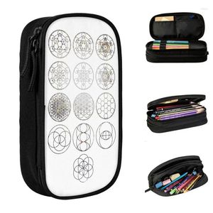 Cosmetische tassen 13 cirkels Strakke cluster Galaxy-hoesjes Magische Mandala-pennendoos Student Grote capaciteit Schoolbenodigdheden Potloodetui