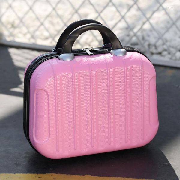 Bolsas de cosméticos Maleta de viaje de 14 pulgadas Estuche impermeable Almacenamiento Maquillaje Mini Organizador de belleza simple E666