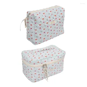 Sacs à cosmétiques 2023 Filles Sac Grande capacité Maquillage Voyage Trousse de toilette Femmes Quilting Diaper Zipper