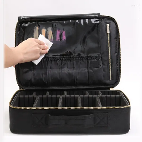 Bolsas de cosméticos 2024 bolsa de maquillaje profesional estuche para mujer caja coreana femenina de alta calidad lavado de viaje de gran capacidad