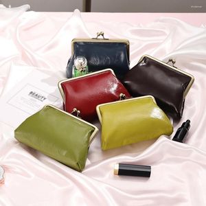 Cosmetische Zakken 2024 Dames Echt Leer Mode Elegante Stijl Handheld Hoofdband Laag Koeienhuid Make-Up Tas Voor Vrouwen Handtas